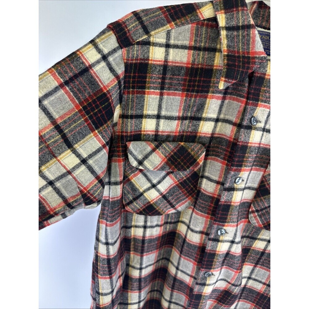 Pendleton Board Shirt Wool Button Down Collared G… - image 3